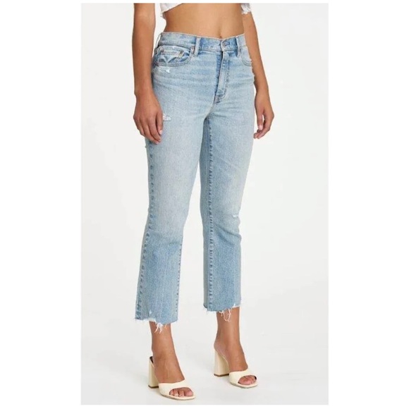 Daze Jeans Shy Girl Women's Light Blue Distressed Jeans - Picture 3 of 11